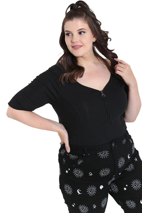 Hell Bunny Ava Top In Black Clothing 1 Hell Bunny Ava Top In Black Clothing