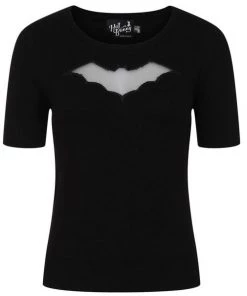 Hell Bunny Bat Top In Black 17 Hell Bunny Bat Top In Black