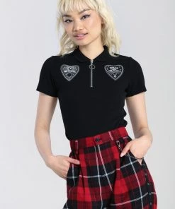 Hell Bunny Oculus Top In Black