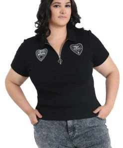 Hell Bunny Oculus Top In Black