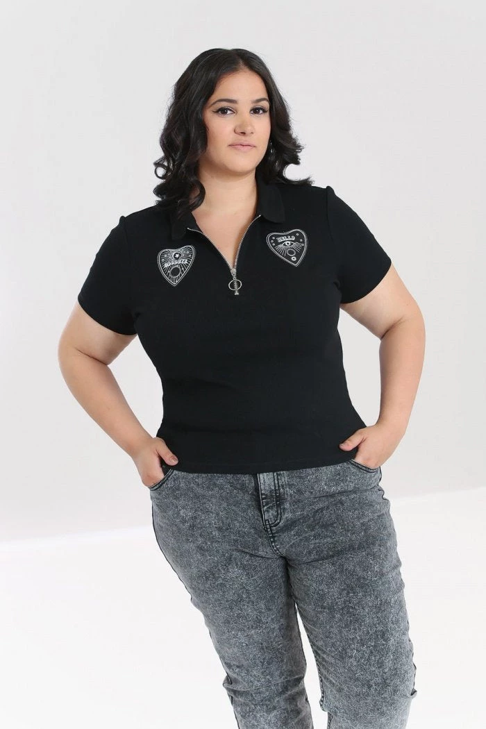 Hell Bunny Oculus Top In Black 6 Hell Bunny Oculus Top In Black