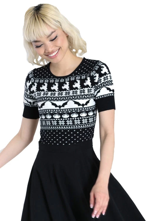 Hell Bunny Spook Knitted Jumper 1 Hell Bunny Spook Knitted Jumper