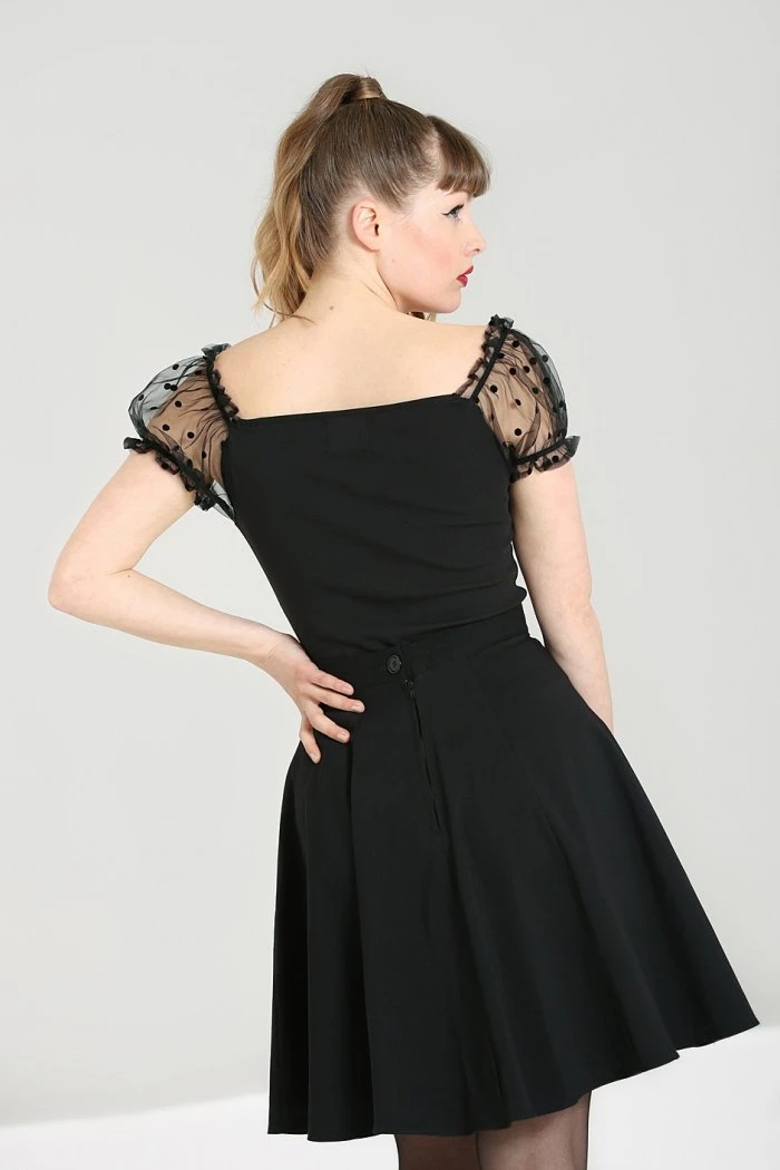 Hell Bunny Amandine Top In Black Clothing 4 Hell Bunny Amandine Top In Black Clothing