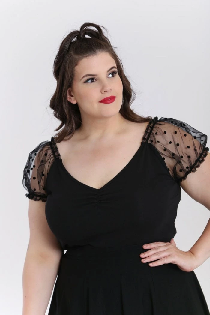 Hell Bunny Amandine Top In Black Clothing 5 Hell Bunny Amandine Top In Black Clothing