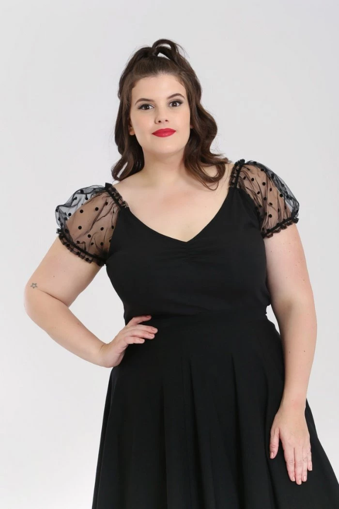 Hell Bunny Amandine Top In Black Clothing 6 Hell Bunny Amandine Top In Black Clothing