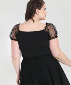 Hell Bunny Amandine Top In Black Clothing 18 Hell Bunny Amandine Top In Black Clothing
