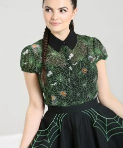Hell Bunny Hex Sheer Blouse 15 Hell Bunny Hex Sheer Blouse