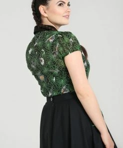 Hell Bunny Hex Sheer Blouse 17 Hell Bunny Hex Sheer Blouse