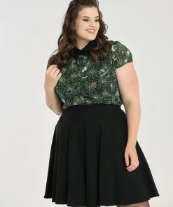 Hell Bunny Hex Sheer Blouse 19 Hell Bunny Hex Sheer Blouse