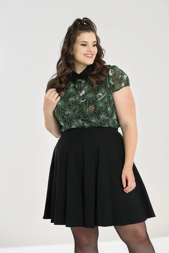 Hell Bunny Hex Sheer Blouse 7 Hell Bunny Hex Sheer Blouse