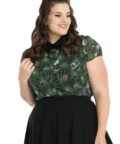 Hell Bunny Hex Sheer Blouse