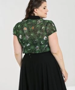 Hell Bunny Hex Sheer Blouse 20 Hell Bunny Hex Sheer Blouse