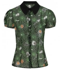 Hell Bunny Hex Sheer Blouse 21 Hell Bunny Hex Sheer Blouse