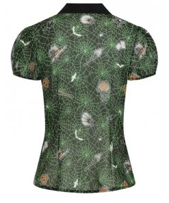 Hell Bunny Hex Sheer Blouse 23 Hell Bunny Hex Sheer Blouse