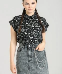 Hell Bunny Hello Goodbye Blouse