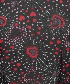 Hell Bunny Perry Blouse Fireworks And Hearts 22 Hell Bunny Perry Blouse Fireworks And Hearts