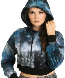 Winter Hell Bunny Lost Cropped Hoodie