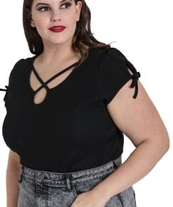 Hell Bunny Cristina Top In Black New Arrivals And Restocks