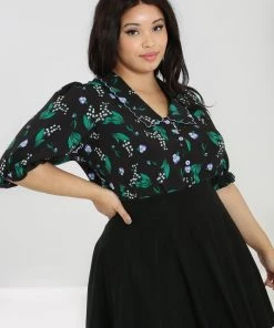 Hell Bunny Good Luck Blouse Black Floral With Statement Collar New Arrivals And Restocks 13 Hell Bunny Good Luck Blouse Black Floral With Statement Collar New Arrivals And Restocks