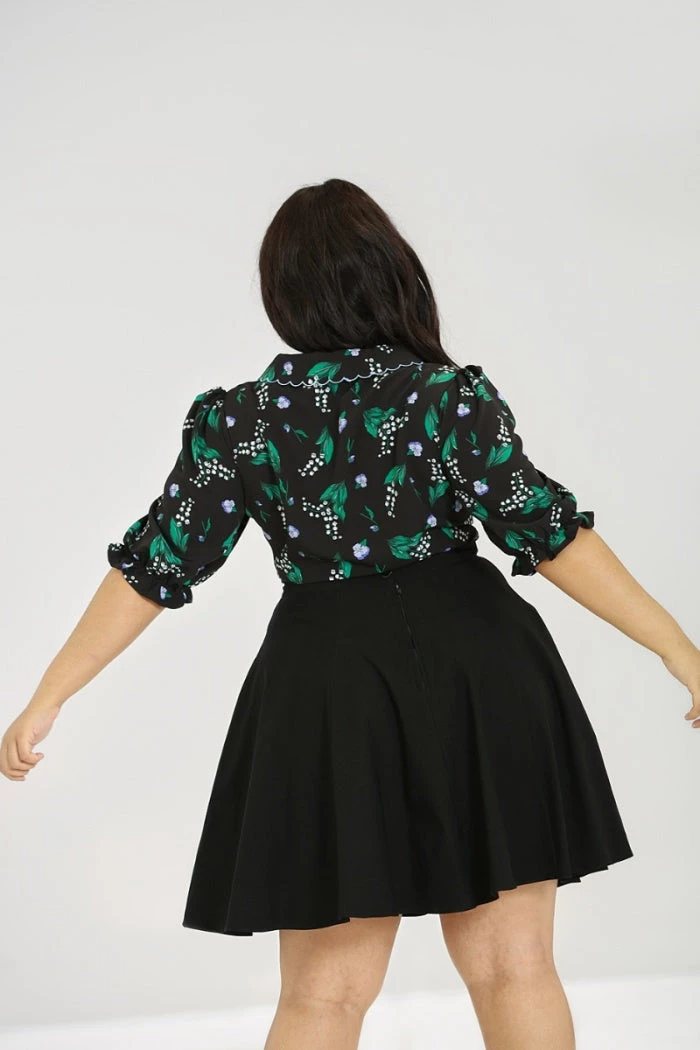 Hell Bunny Good Luck Blouse Black Floral With Statement Collar New Arrivals And Restocks 7 Hell Bunny Good Luck Blouse Black Floral With Statement Collar New Arrivals And Restocks