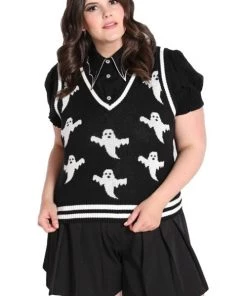 Hell Bunny Ghost Vest Knitted