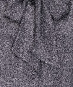 New Arrivals And Restocks Hell Bunny Haze Blouse In Silver