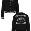 Hell Bunny Samara Varsity Jacket Black And White Ouija Motifs New Arrivals And Restocks