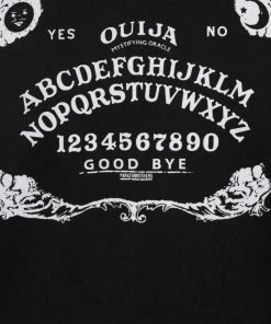 Hell Bunny Samara Varsity Jacket Black And White Ouija Motifs New Arrivals And Restocks