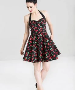 Hell Bunny Cherry Pop Mini Dress Clothing 10 Hell Bunny Cherry Pop Mini Dress Clothing