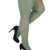Pamela Mann Hosiery 50 Denier Opaque Pantyhose In Leaf Green Winter