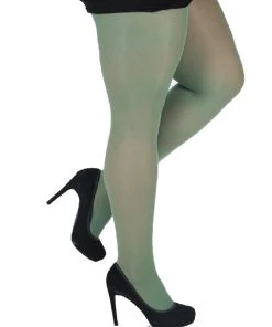 Pamela Mann Hosiery 50 Denier Opaque Pantyhose In Leaf Green Winter