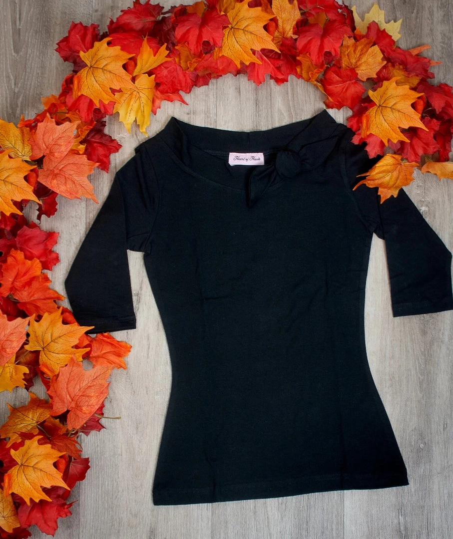 Heart Of Haute Lily Top In Black Soft And Stretchy New Arrivals And Restocks 2 Heart Of Haute Lily Top In Black Soft And Stretchy New Arrivals And Restocks