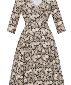 Lady Vintage Lyra Dress In Skulltastic Clothing