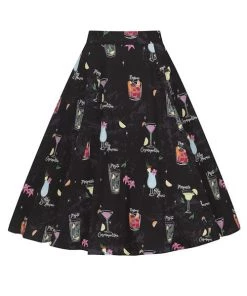 Collectif Matilde Swing Skirt In Cocktail Menu