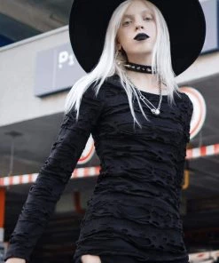 Killstar Night Shadow Long Sleeved Top Winter