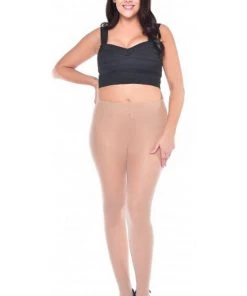 Pamela Mann Hosiery Curvy Super-Stretch 50 Denier Tights In Natural/Nude New Arrivals And Restocks