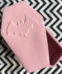 Sourpuss Coffin Stash Box In Pink