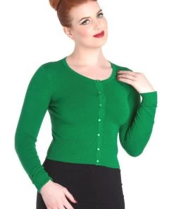 Hell Bunny Paloma Cardigan In Green Winter 8 Hell Bunny Paloma Cardigan In Green Winter