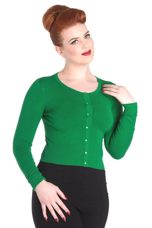Hell Bunny Paloma Cardigan In Green Winter 4 Hell Bunny Paloma Cardigan In Green Winter