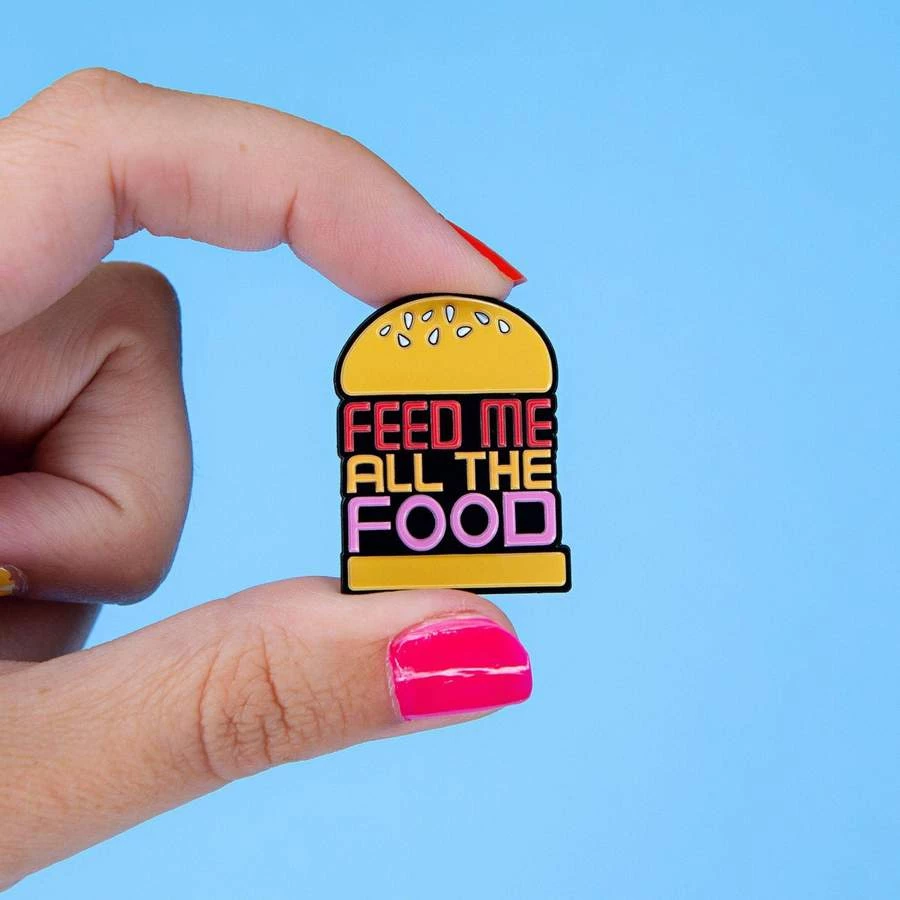 Punky Pins Feed Me All The Foods Enamel Pin Accessories 3 Punky Pins Feed Me All The Foods Enamel Pin Accessories