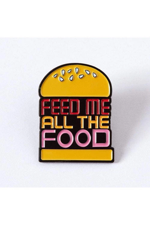 Punky Pins Feed Me All The Foods Enamel Pin Accessories 1 Punky Pins Feed Me All The Foods Enamel Pin Accessories
