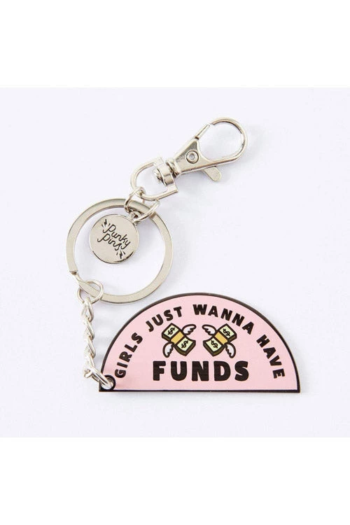 Punky Pins Girl Just Wanna Have Funds Keyring Accessories 1 Punky Pins Girl Just Wanna Have Funds Keyring Accessories