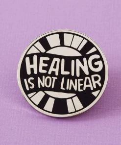 Punky Pins Healing Is Not Linear Enamel Pin