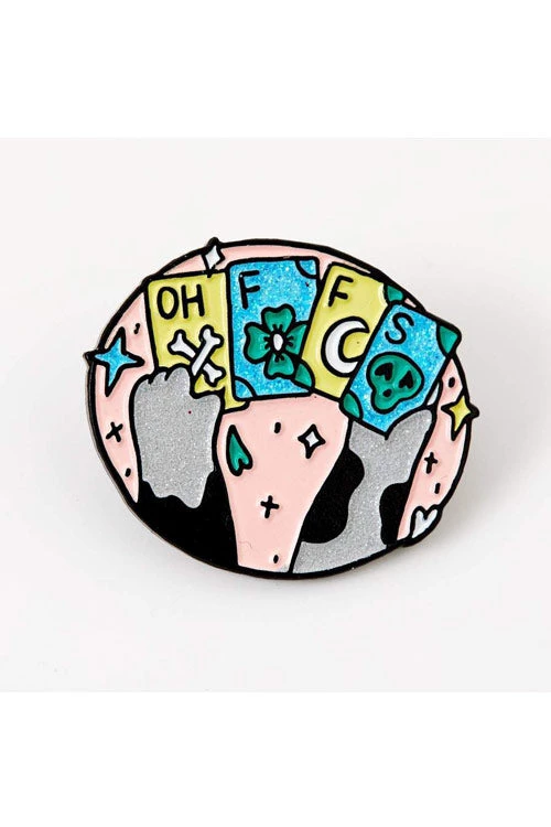 Punky Pins Kitty Poker Night Enamel Pin 1 Punky Pins Kitty Poker Night Enamel Pin