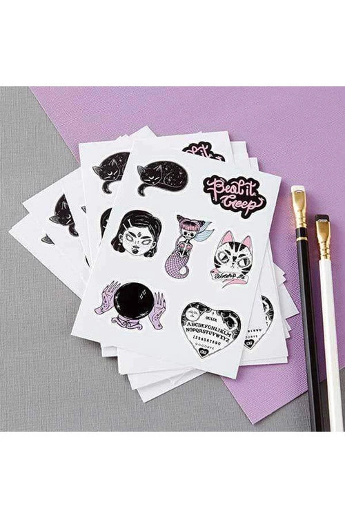 Punky Pins Mystical Sticker Sheet 1 Punky Pins Mystical Sticker Sheet