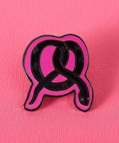 Punky Pins Pretzel Snake Enamel Pin Halloween