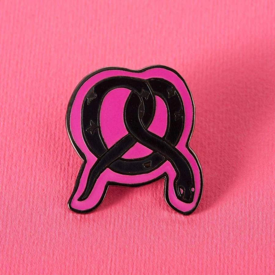 Punky Pins Pretzel Snake Enamel Pin Halloween 2 Punky Pins Pretzel Snake Enamel Pin Halloween