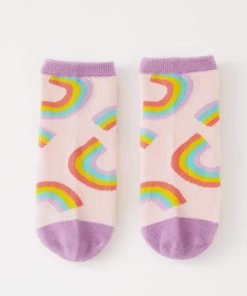 Punky Pins Rainbow Print Socks