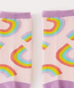 Punky Pins Rainbow Print Socks
