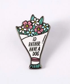 Punky Pins I'd Rather Have A Dog Enamel Pin Accessories 6 Punky Pins I'd Rather Have A Dog Enamel Pin Accessories